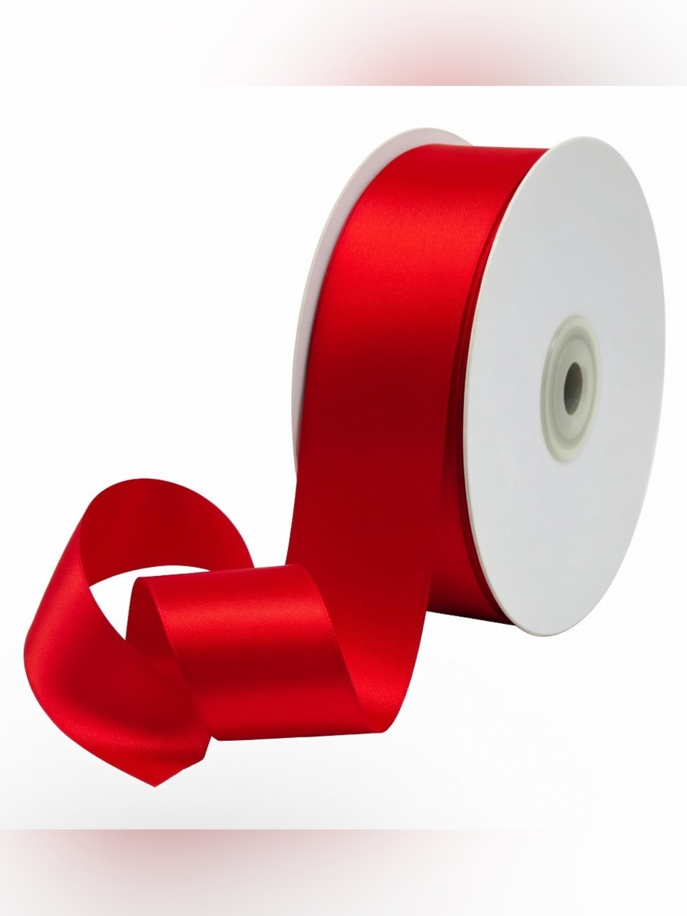 ♥️🌹NWT Vibrant Red Satin Gift Wrapping  Ribbon Roll 50 Yards ♥️🌹